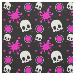 Skully (Pink) Stoff