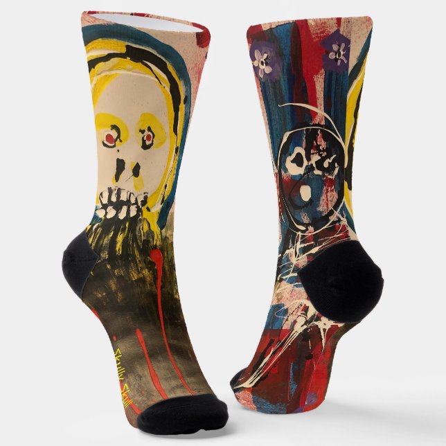 Skully Skull Socks Socken (Gewinkelt)
