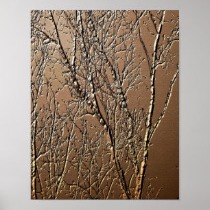 Skulptur Baumzweige Kunst Poster