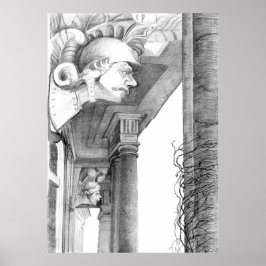 Skulptur Burgscheidungen Burgscheidner Burgsteinfe Poster