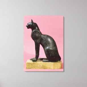 Skulptur einer Katze, später Zeitraum Leinwanddruck