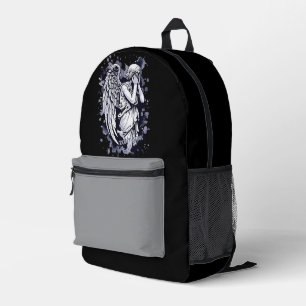 Skulptur eines weinenden Engels - mit Splashes 1 Bedruckter Rucksack