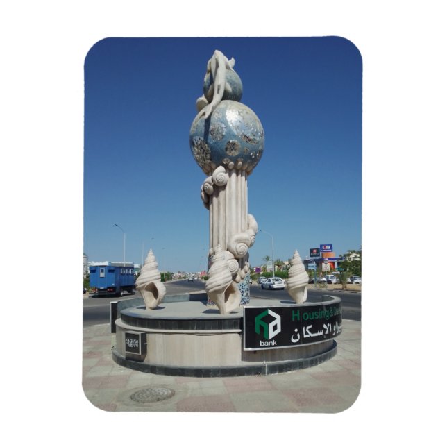 Skulptur für die Meeresbewohner Magnet (Vertikal)