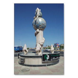 Skulptur für die Meeresbewohner Tischnummer