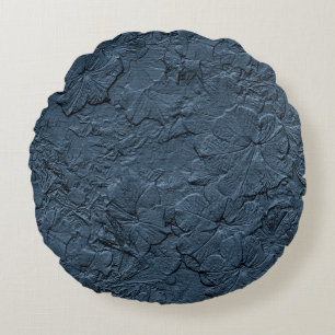 Skulptur Petunias, Blaugraues Rundwurfkissen Rundes Kissen