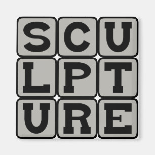 Skulptur, Physische Kunstform Magnet