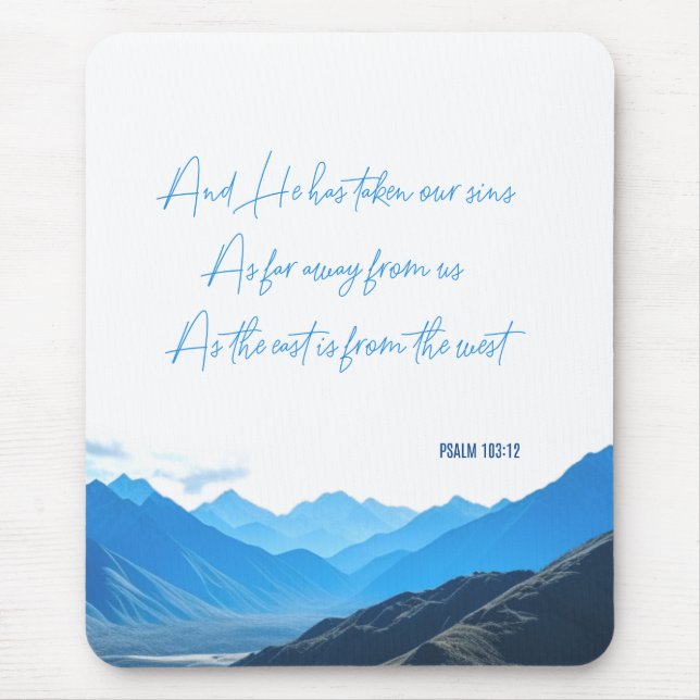 Skulptur Psalm103:12 Mousepad (Vorne)