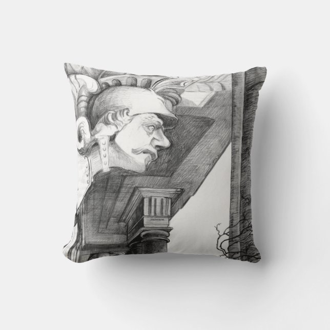 Skulptur Schloss Stift Kunst, Dichtung und Musik Kissen (Vorderseite)