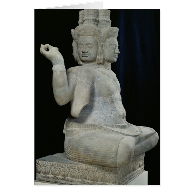 Skulptur von Brahma mit vier Gesichtern (Vorne)
