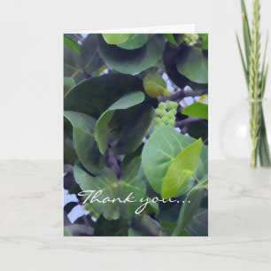 Skulpturale Blätter Dankeskarte