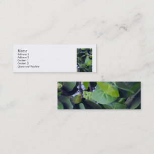 Skulpturale Blätter Mini Visitenkarte