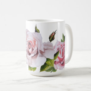 Skulpturale Rose auf einer klassischen Tasse
