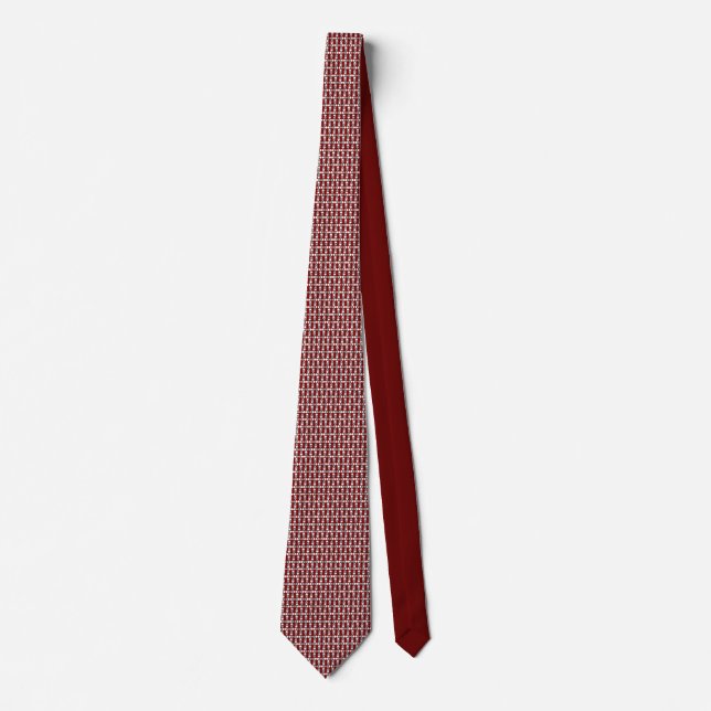 Skulpturen auf Crimson/Rote Krawatte (Vorderseite)