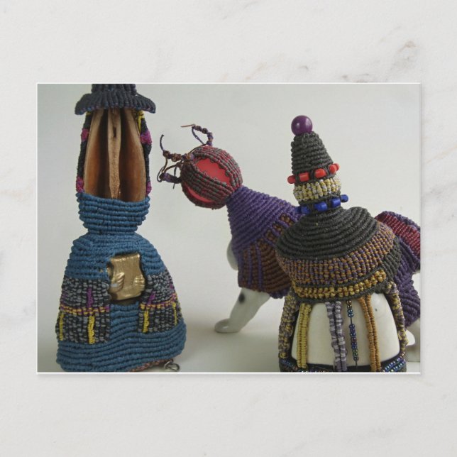 Skulpturen aus Porzellan Postkarte (Vorderseite)