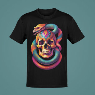 Skulpturen mit Schlangen oder Rose Farbkunstkollek T-Shirt