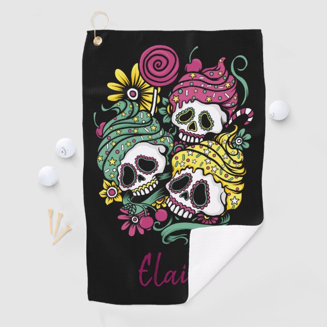 Skulpturen und Blume Golf Head Cover Golfhandtuch (Insitu)