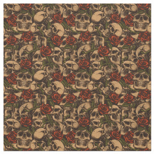 Skulpturen und Rose Muster Blumenmuster Stoff
