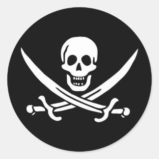 Skulpturen und Schwerter Runder Aufkleber