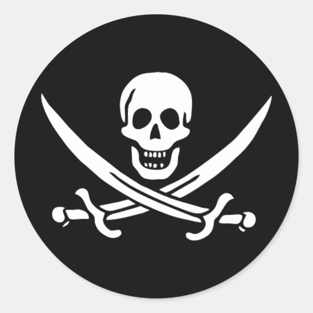 Skulpturen und Schwerter Runder Aufkleber (Vorderseite)