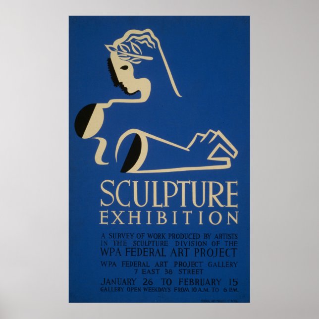 Skulpturenausstellung - Eine Übersicht über die Ar Poster (Vorne)