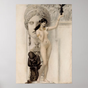 Skulpturenkulpturenvorwürfe — Gustav Klimt (1889) Poster