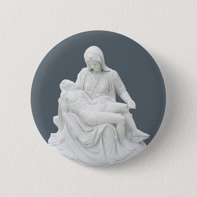 Skulpturierte Pieta Button (Vorderseite)