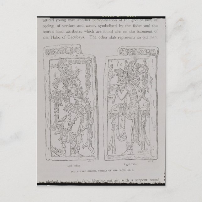 Skulpturierte Steine aus dem 'Tempel der Postkarte (Vorderseite)