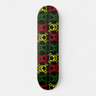 Skuls colorés Skateboard