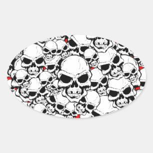 SKULTUREN OVALER AUFKLEBER