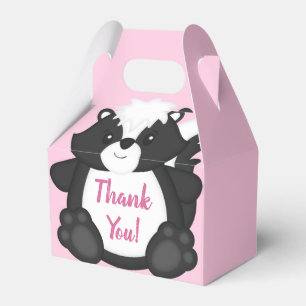 Skunk Baby Dusche Pink Geschenkschachtel