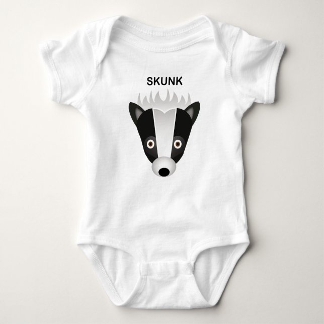 Skunk - Baby Jersey Bodysuit Strampler (Vorderseite)
