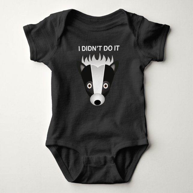 Skunk - Baby Jersey Bodysuit Strampler (Vorderseite)
