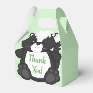 Skunk Baby Shower Green Geschenkschachtel
