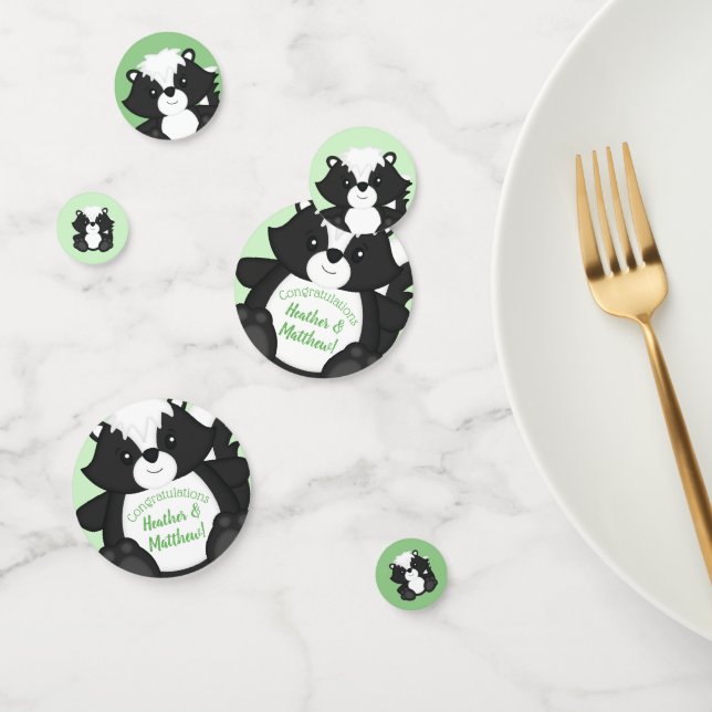 Skunk Baby Shower Woodland Animals Konfetti (Gruppe)