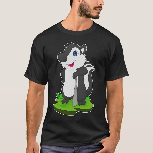 Skunk Baseball Baseball T-Shirt (Vorderseite)