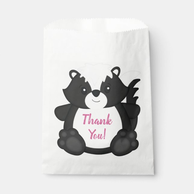 Skunk Birthday Geschenktütchen (Vorderseite)