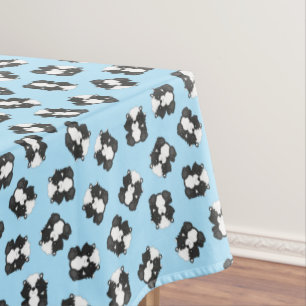 Skunk Birthday Party Blue Tischdecke