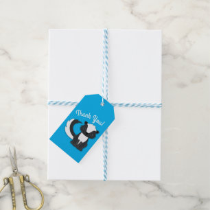 Skunk Birthday Party Kids Geschenkanhänger