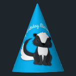 Skunk Birthday Party Partyhütchen<br><div class="desc">Feiern Sie den Geburtstag Ihres Kindes mit diesem bezaubernden Schnupfen Geburtstagsgeschenk! Ideal für eine Waldtierfeier,  oder einfach nur für ein Kind,  das Lieben in den Schotten! Ein Party zum 1. Geburtstag für ein Baby!</div>