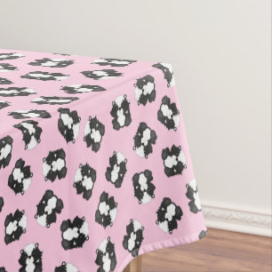 Skunk Birthday Party Pink Tischdecke
