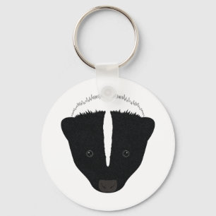 Skunk Face Schlüsselanhänger