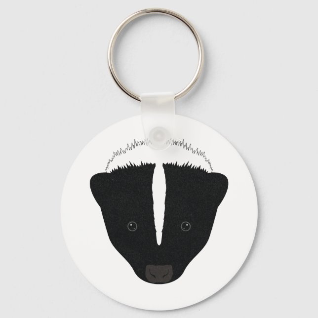Skunk Face Schlüsselanhänger (Vorderseite)