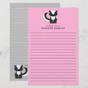 Skunk Kids Niedliches Woodland-Tier Briefpapier
