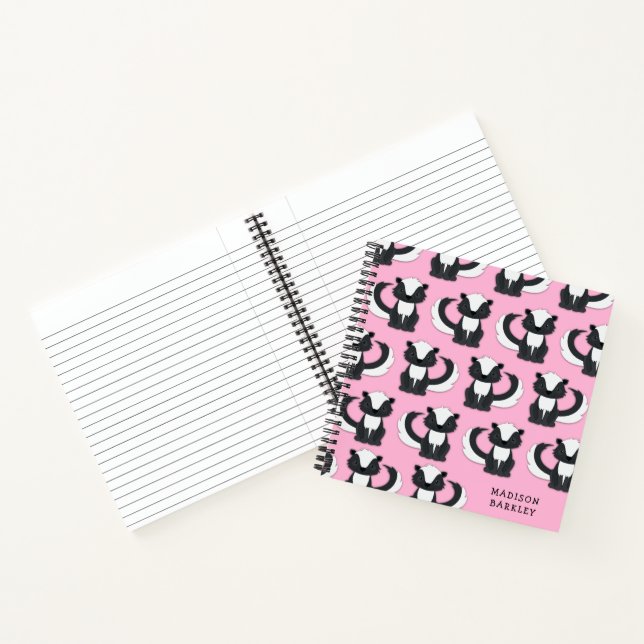 Skunk Kids Niedliches Woodland-Tier Notizbuch (Innenseite)