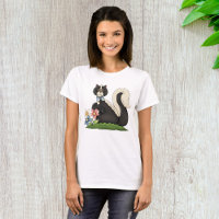 Skunk mit Blume