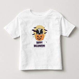 Skunk Pumpkin Niedlich Skunks Happy Halloween Kleinkind T-shirt