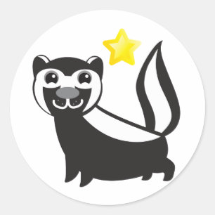 SKUNK RUNDER AUFKLEBER