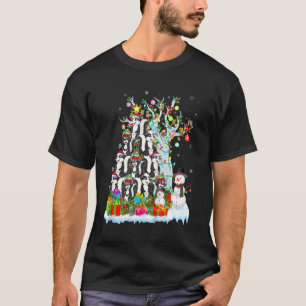 Skunk X-mas Tree Lighting Santa's Hat Skunk Funny T-Shirt