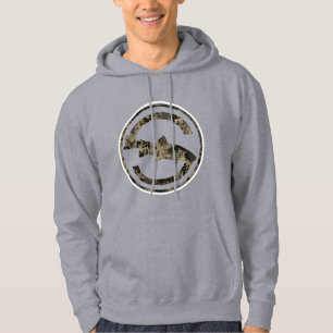 Skunkers Camouflage-Strickjacke Hoodie