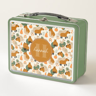Skurril Capybara Metall-Lunchbox Metall Brotdose